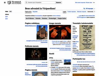 la.wikipedia.org screenshot