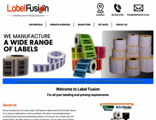 labelfusion.co.za screenshot