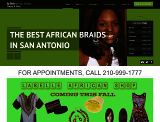 labelleafricanbraids.com screenshot