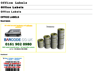 labelprinterlabels.co.uk screenshot