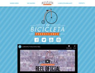 labicicletaproducciones.com screenshot