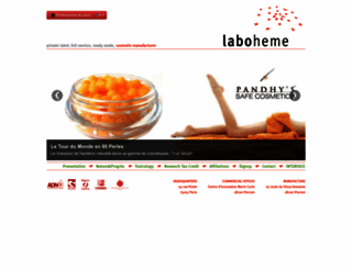 labo-heme.com screenshot