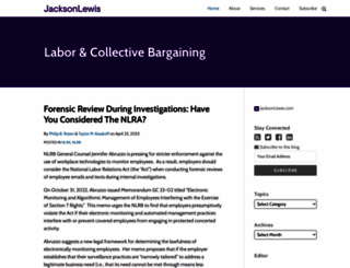 laborandcollectivebargaining.com screenshot