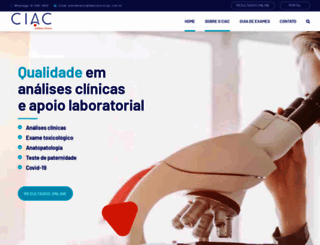 laboratoriociac.com.br screenshot