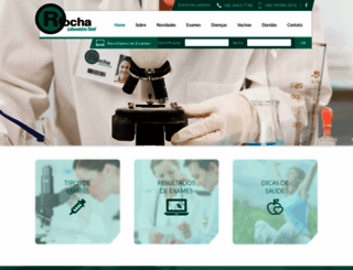 laboratoriorocha.com screenshot