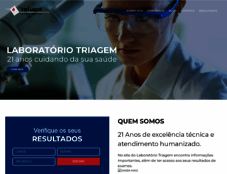 laboratoriotriagem.com.br screenshot