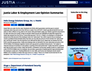 laboremploymentlawopinions.justia.com screenshot