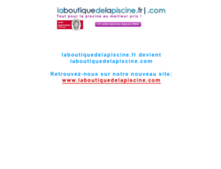 laboutiquedelapiscine.fr screenshot