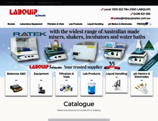 labquip.com.au screenshot