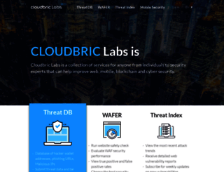 labs-dev.cloudbric.com screenshot