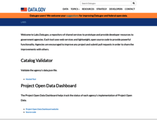 labs.data.gov screenshot