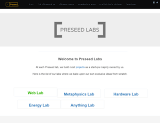 labs.preseed.in screenshot