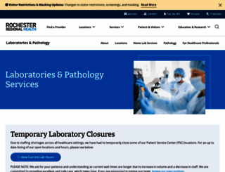 labs.rochesterregional.org screenshot