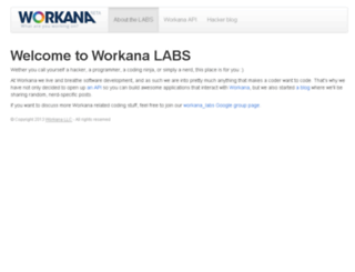 labs.workana.com screenshot