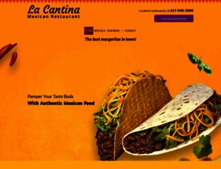 lacantinamexicanrestaurant.net screenshot