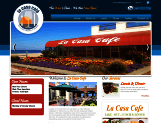 lacasacaferestaurant.com screenshot