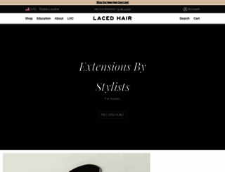 lacedhair.com screenshot