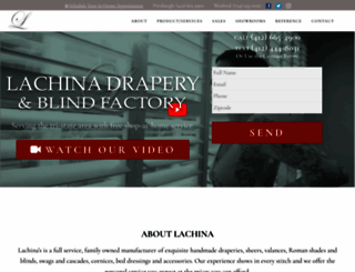lachinadrapery.com screenshot
