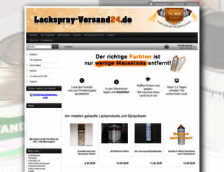lackspray-versand24.de screenshot