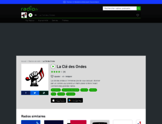 lacledesondes.radio.fr screenshot