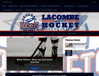lacombeminorhockey.com screenshot