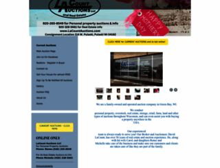 lacountauctions.com screenshot