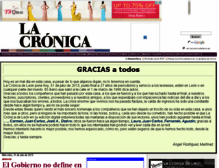 lacronicadeleon.es screenshot
