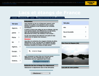 lacs-et-etangs-de-france.fr screenshot