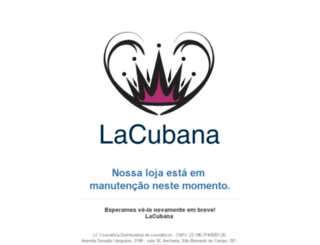 lacubana.com.br screenshot