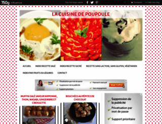 lacuisinedepoupoule.com screenshot