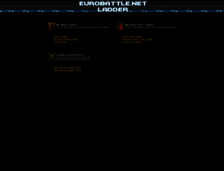 ladder.eurobattle.net screenshot