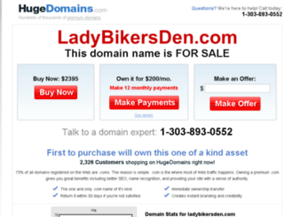ladybikersden.com screenshot