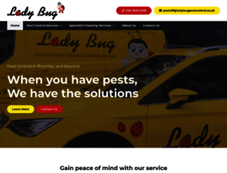ladybugpestcontrol.co.uk screenshot