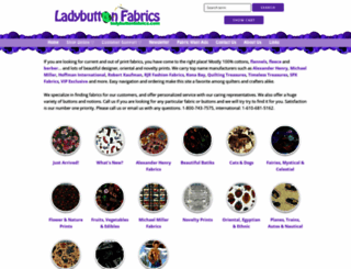 ladybuttonfabrics.com screenshot