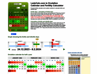 ladycalc.com screenshot