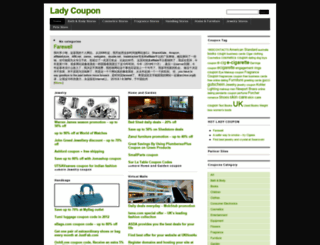 ladycoupon.com screenshot