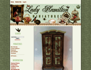 ladyhamiltonminiatures.com screenshot