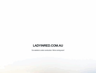 ladyinred.com.au screenshot