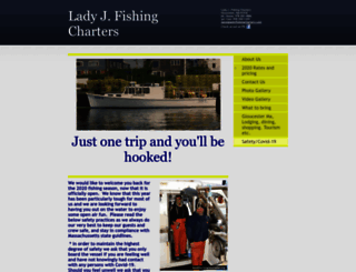 ladyjfishingcharters.com screenshot