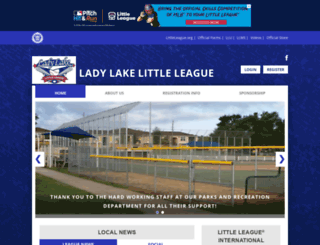 ladylakelittleleague.org screenshot
