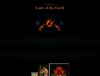 ladyoftheearth.com screenshot