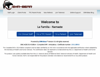 lafamilia.emrbear.com screenshot