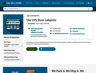 lafayette-in-4196.theupsstorelocal.com screenshot