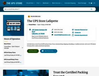lafayette-la-2316.theupsstorelocal.com screenshot