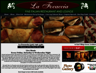 lafocacciarestaurant.com screenshot