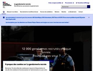 lagendarmerierecrute.fr screenshot