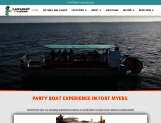 lagerheadcycleboats.com screenshot
