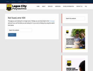lagoscitypolytechnic.edu.ng screenshot