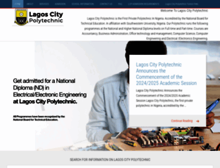 lagoscitypolytechnic.edu.ng screenshot