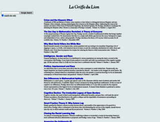 lagriffedulion.f2s.com screenshot